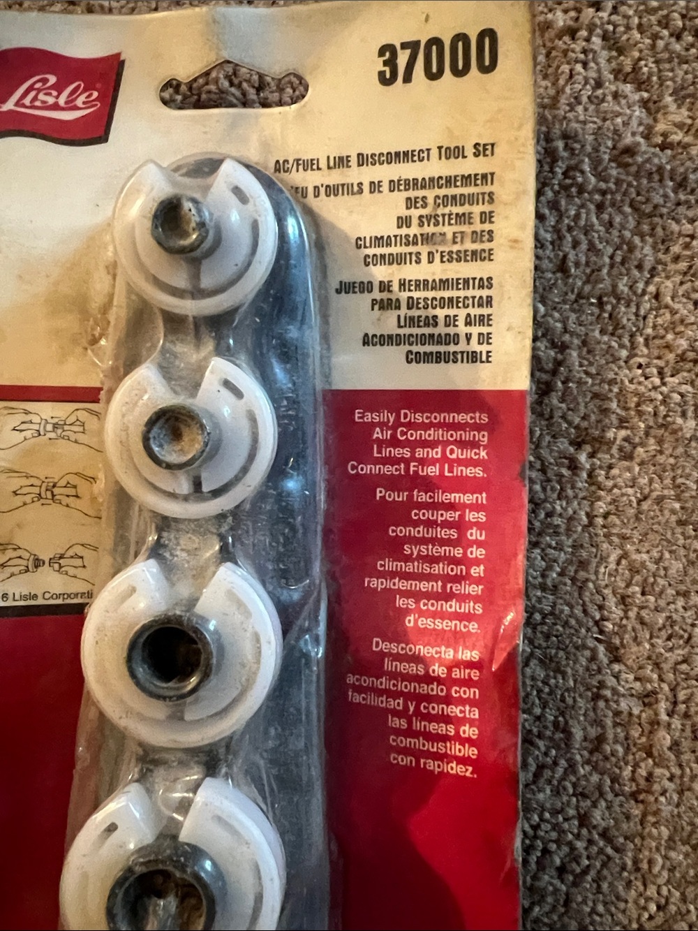 Lisle 37000 Fuel Line Disconnect Tool Set - White - Picture 2 of 4